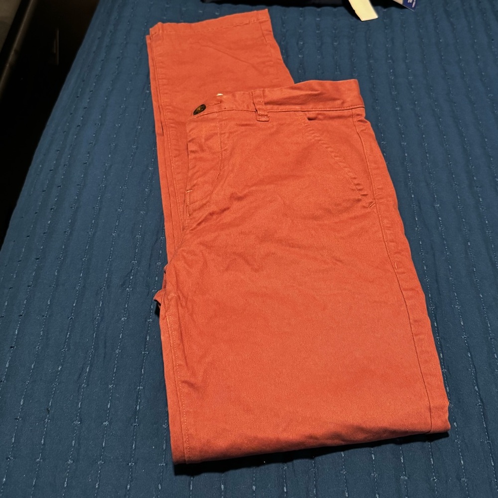 Pink Chinos Cotton Twill Skinny Leg